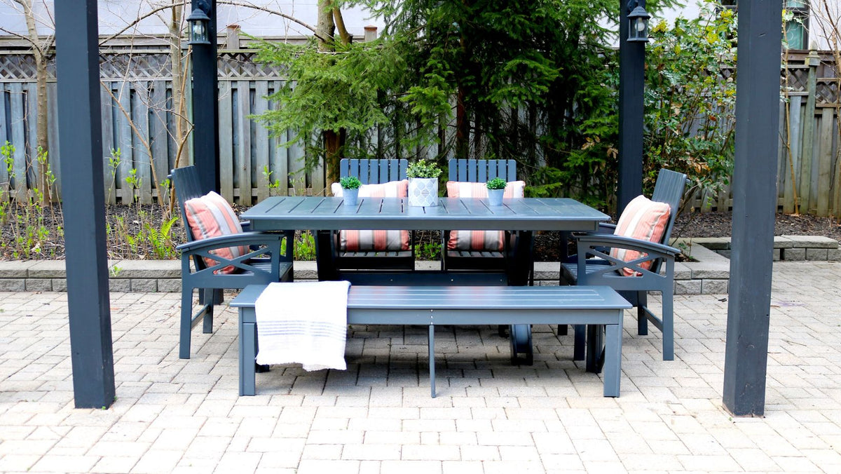 Recycled plastic cheap patio dining sets