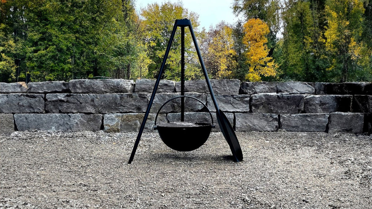 Cauldron fire pit clearance tripod