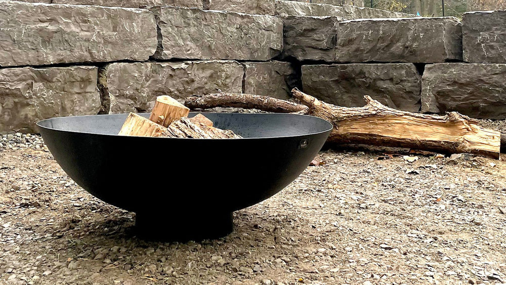 WickerPark Frontier Fire Pits Steel Bowl Modern 32 inch, 36 inch, and 40 inch