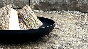 WickerPark Frontier Fire Pits Steel Basin Modern 30 inch and 36 inch