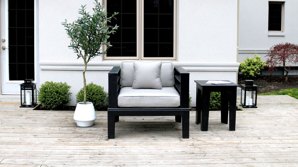 Adorna Canadian Made Recycled Plastic Sustainable Outdoor Patio Seating Club Chair: Modern, and stylish. Shop now!