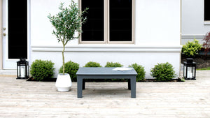 Adorna Slate Patio Furniture Coffee Table Recycled Plastic Outdoor Furniture Proudly made in Ontario, Canada
