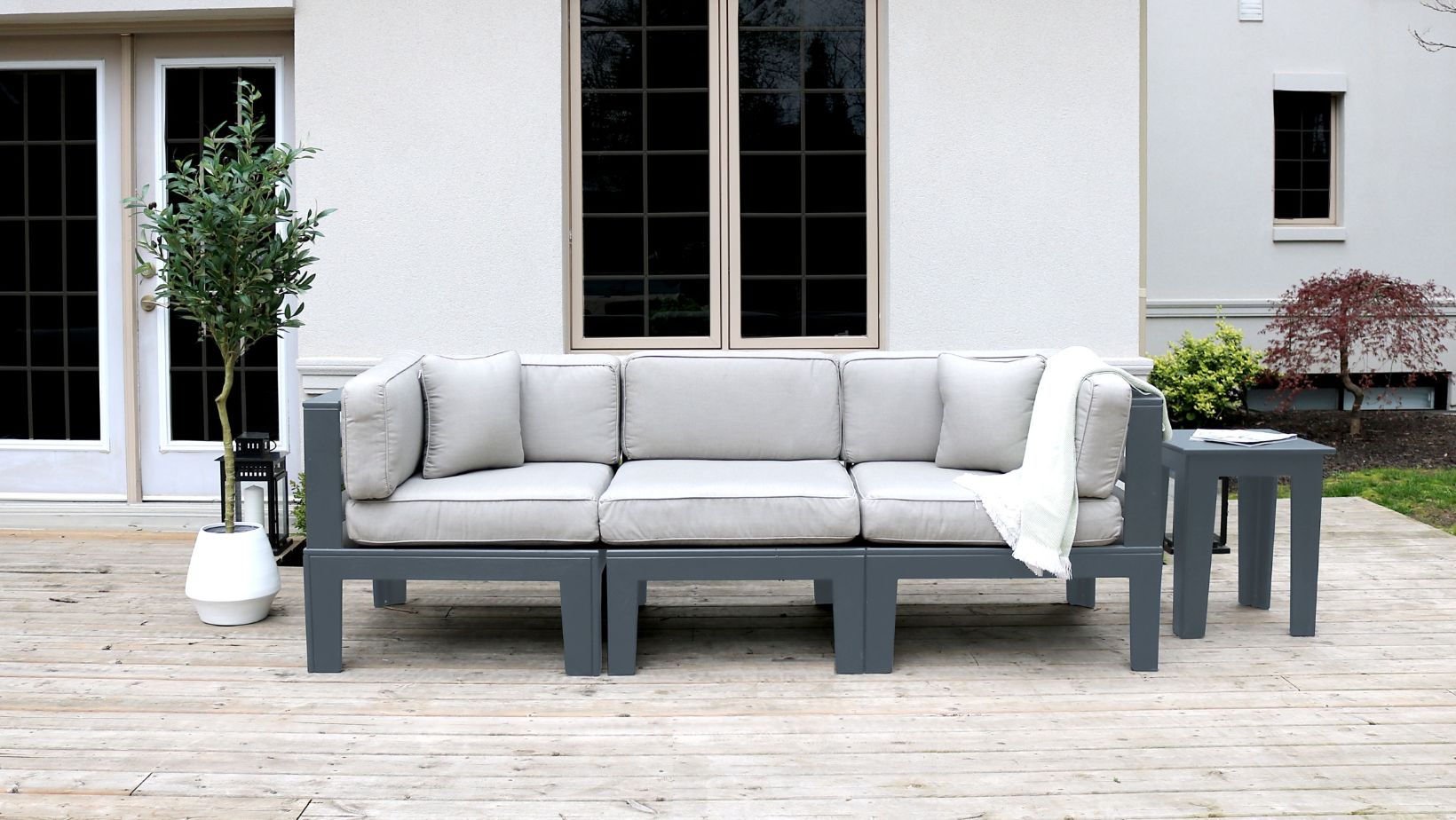 Plastic garden corner sofa deals