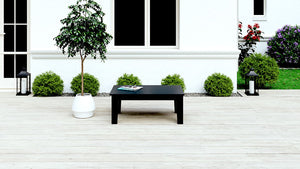 Black Recycled Plastic Patio Furniture Adorna Coffee Table WickerPark