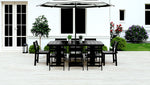 Black Recycled Plastic Patio Furniture Adorna Dining Table Chairs WickerPark