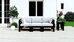 Black Recycled Plastic Patio Furniture Adorna Sofa WickerPark