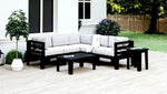 Black Recycled Plastic Patio Furniture Sectional Adorna Classque Plus WickerPark