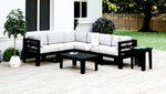 Black Recycled Plastic Patio Furniture Sectional Adorna Vente Plus WickerPark