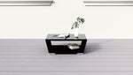 Black Wicker Patio Furniture Coffee Table Lovett WickerPark