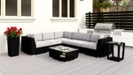 Black Wicker Patio Furniture Sectional Lovett Vente Plus WickerPark