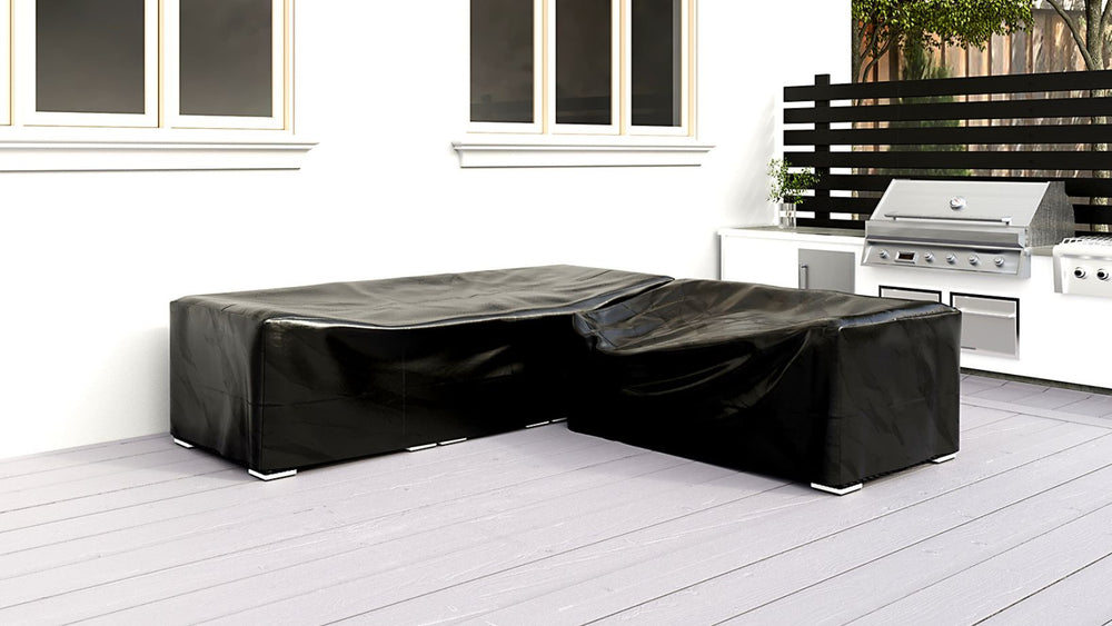 Black Marine Grade Heavy Duty Outdoor Furniture Weather Covers Lovett Classique Plus
