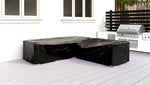 Black Marine Grade Heavy Duty Outdoor Furniture Weather Covers Lovett Classique Plus