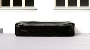 Black Marine Grade Heavy Duty Outdoor Furniture Weather Covers Sofa Large