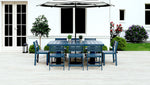 Grey Recycled Plastic Patio Furniture Adorna Dining Table Chairs WickerPark
