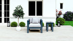 Grey Recycled Plastic Patio Furniture Adorna Slate Club Chair WickerPark