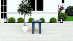 Grey Recycled Plastic Patio Furniture Adorna Slate Side Table WickerPark