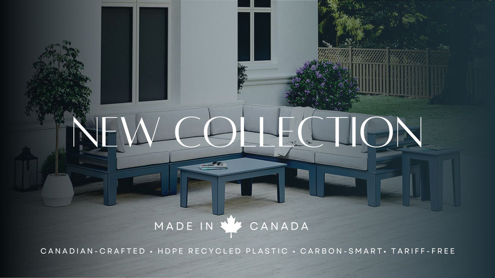 
                
                    Load image into Gallery viewer, Adorna Canadian Made Recycled Plastic Sustainable Outdoor Patio Seating Sofa: Modern, and stylish. Shop now!
                
            