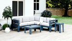 Grey Recycled Plastic Patio Furniture Sectional Adorna Slate Classque Plus WickerPark