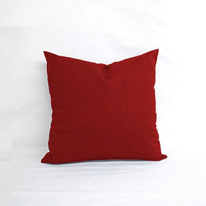 Sunbrella Canvas Jockey Red Elements Collection Throw Pillow