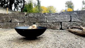 
                
                    Load image into Gallery viewer, WickerPark Frontier Fire Pits Steel Bowl Modern 32 inch, 36 inch, and 40 inch
                
            