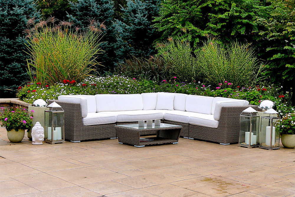 
                
                    Load image into Gallery viewer, Patio Furniture Sectional WickerPark Lovett Vive Vente Plus
                
            