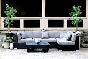 
                
                    Load image into Gallery viewer, Patio Furniture Sectional WickerPark Lovett Vente Open
                
            
